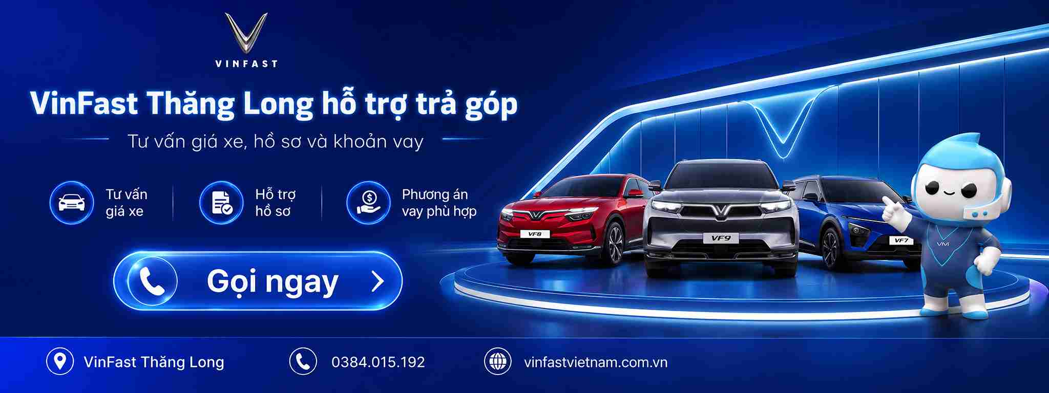 Chính sách trả góp xe ô tô Vinfast Thăng Long