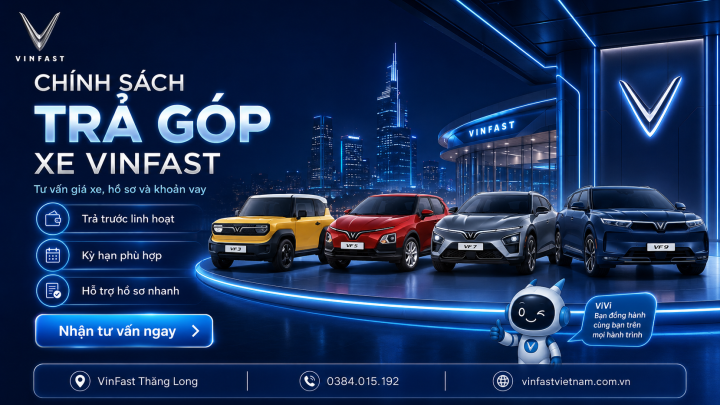 Chính sách trả góp xe ô tô VinFast mới nhất 2026