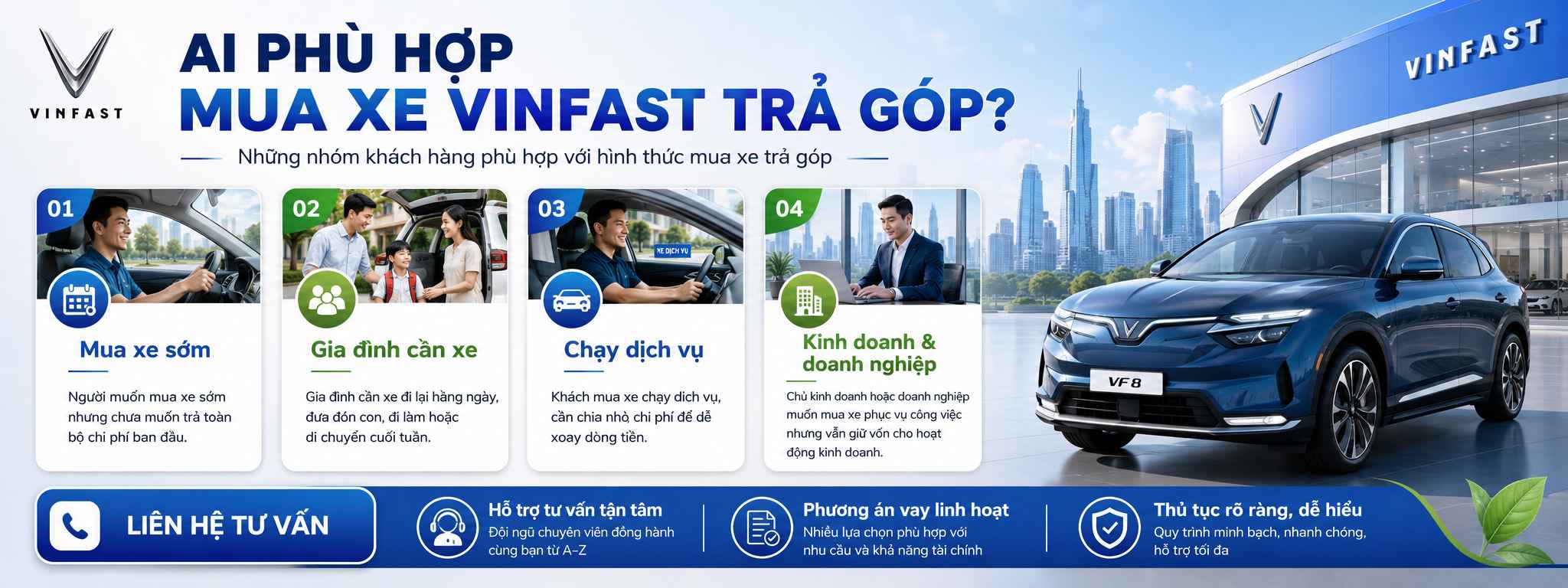 Chính sách trả góp xe ô tô Vinfast