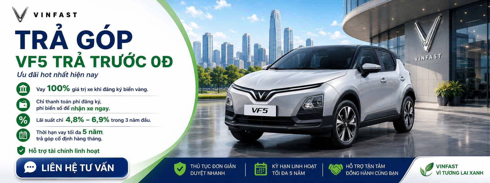 Chính sách trả góp xe ô tô Vinfast