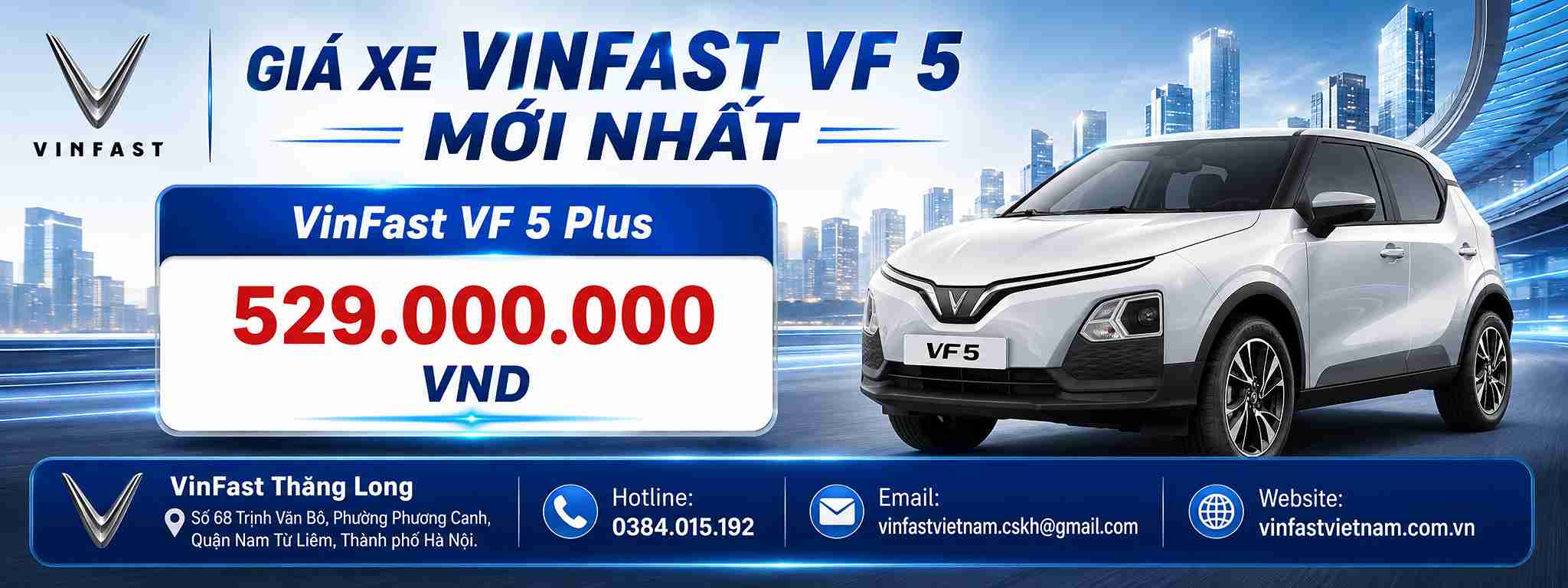 Giá bán Vinfast VF 5 mới nhất