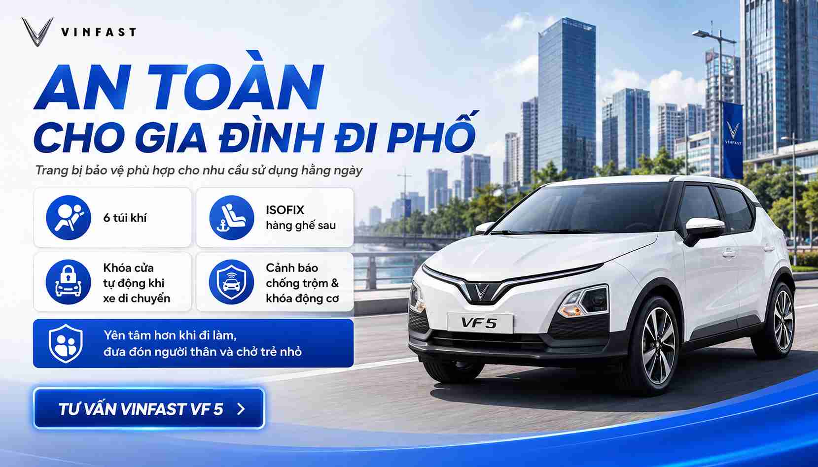 Trang bị an toàn của Vinfast VF 5