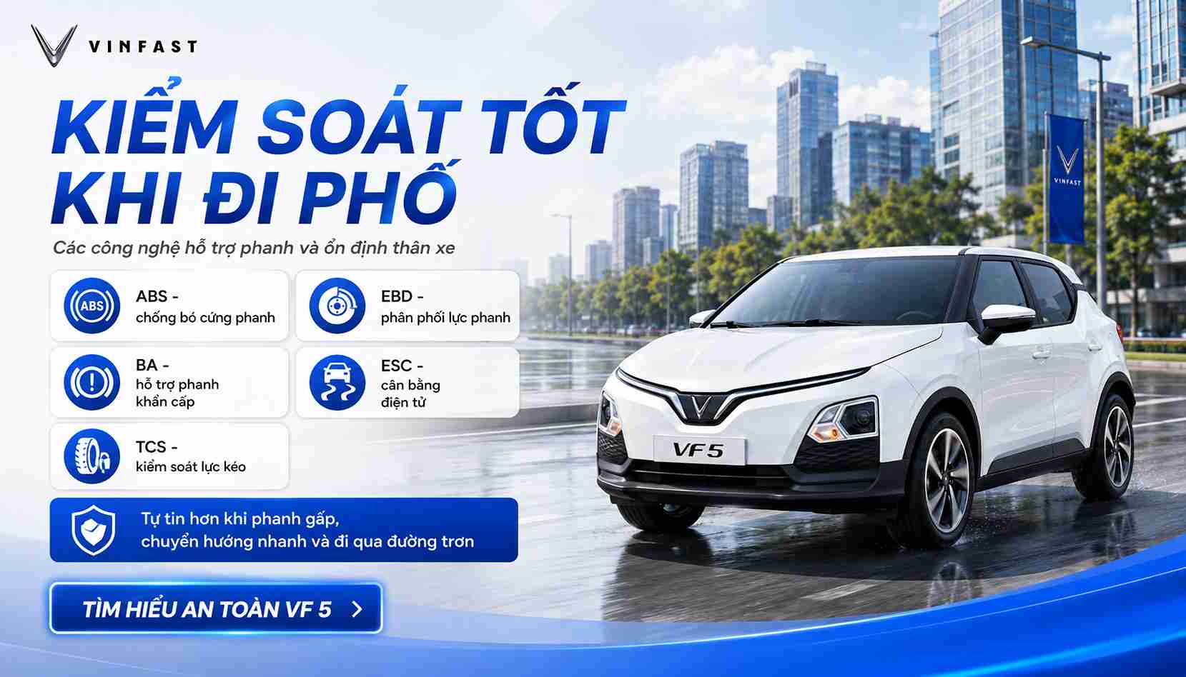 Trang bị an toàn của Vinfast VF 5