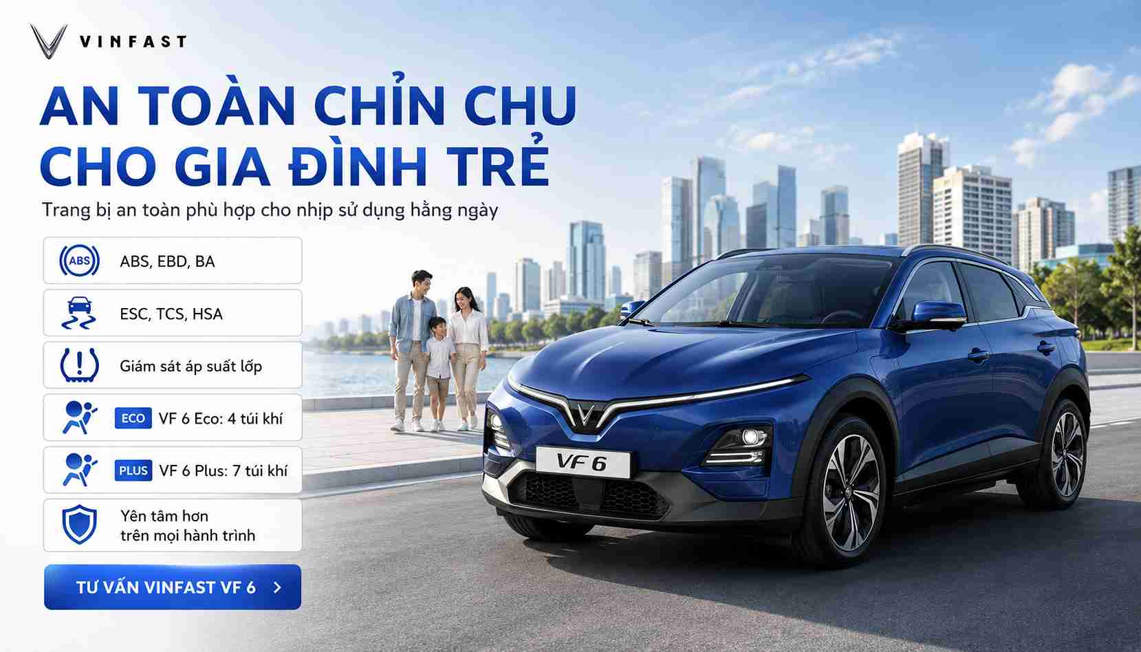 Trang bị an toàn của Vinfast VF 6