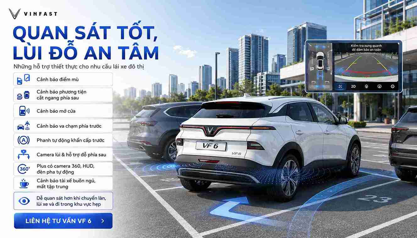 Trang bị an toàn của Vinfast VF 6