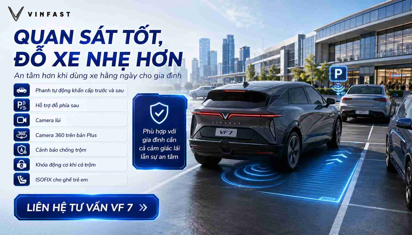 Trang bị an toàn của Vinfast VF 7