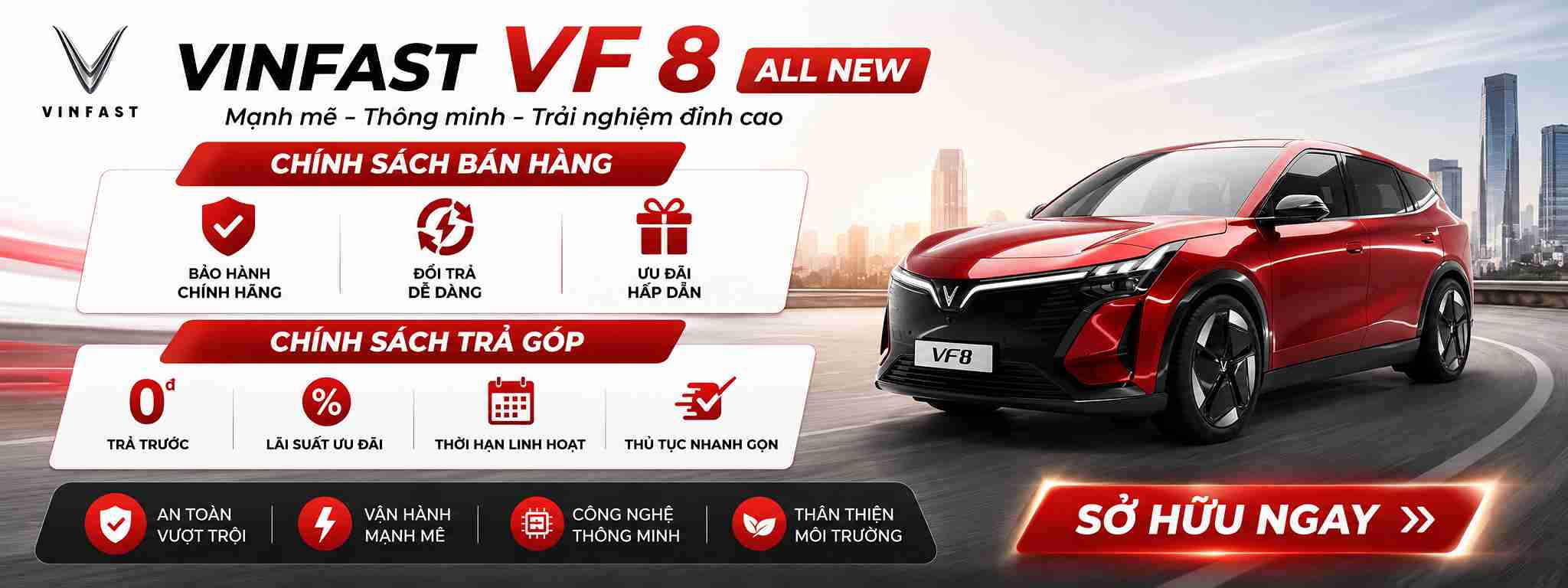 Chính sách bán hàng và trả góp xe ô tô Vinfast