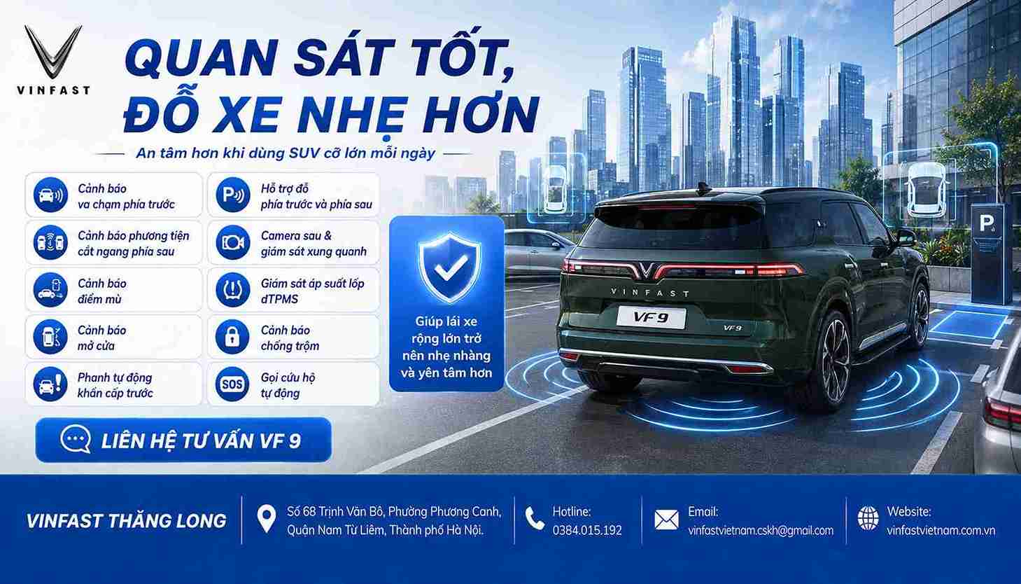 Trang bị an toàn của Vinfast VF 9